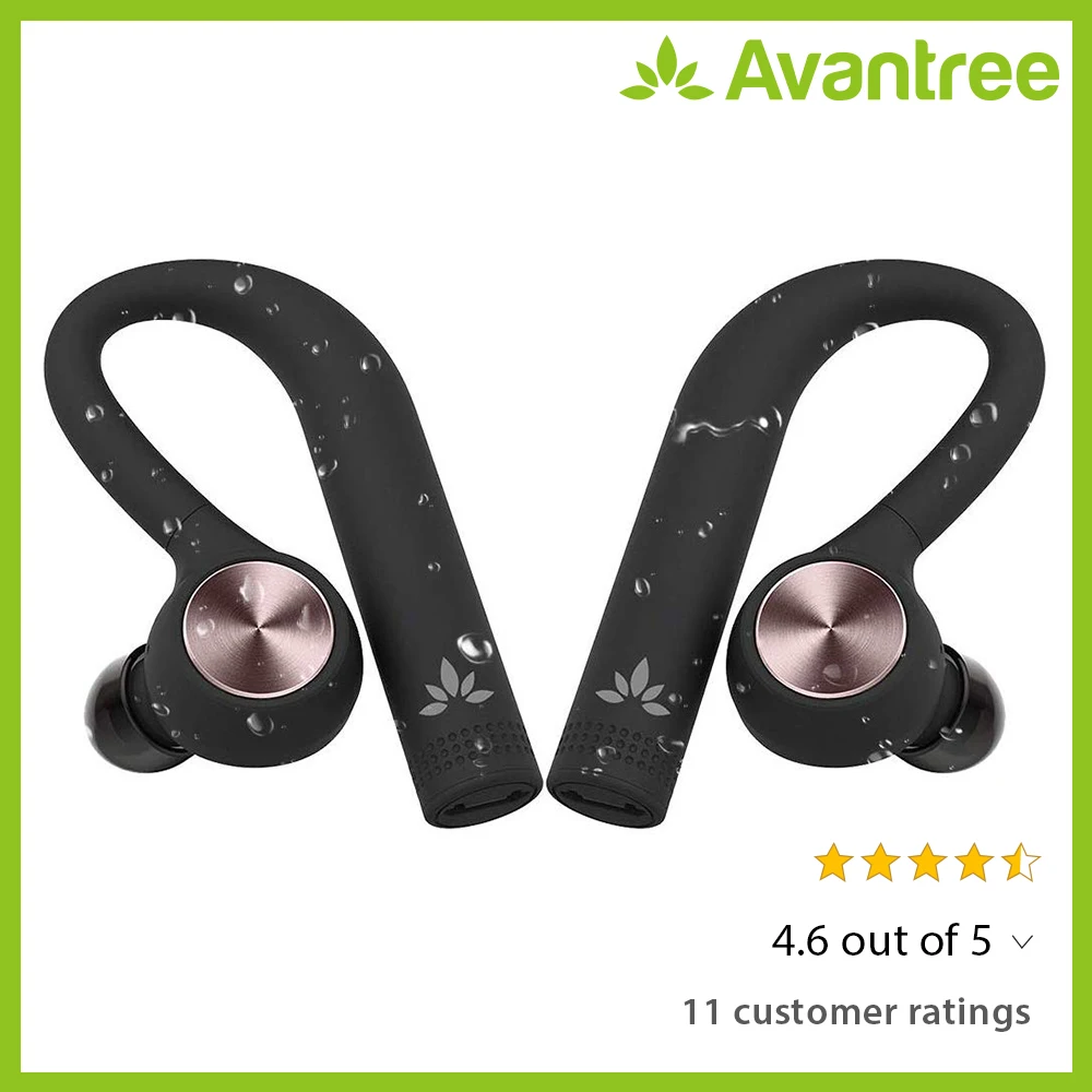 Беспроводные наушники Avantree IPX5 с защитой от пота TWS настоящие беспроводные стерео