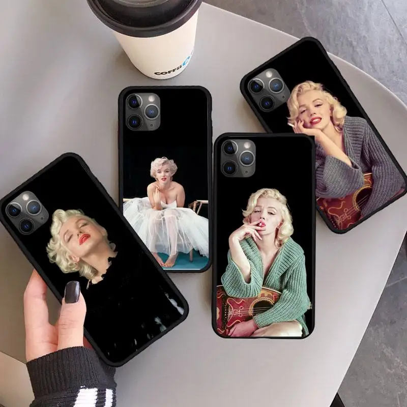 

Sexy star marylin monroe tatooe girl Phone Case For iphone 12 11 13 7 8 6 s plus x xs xr pro max mini