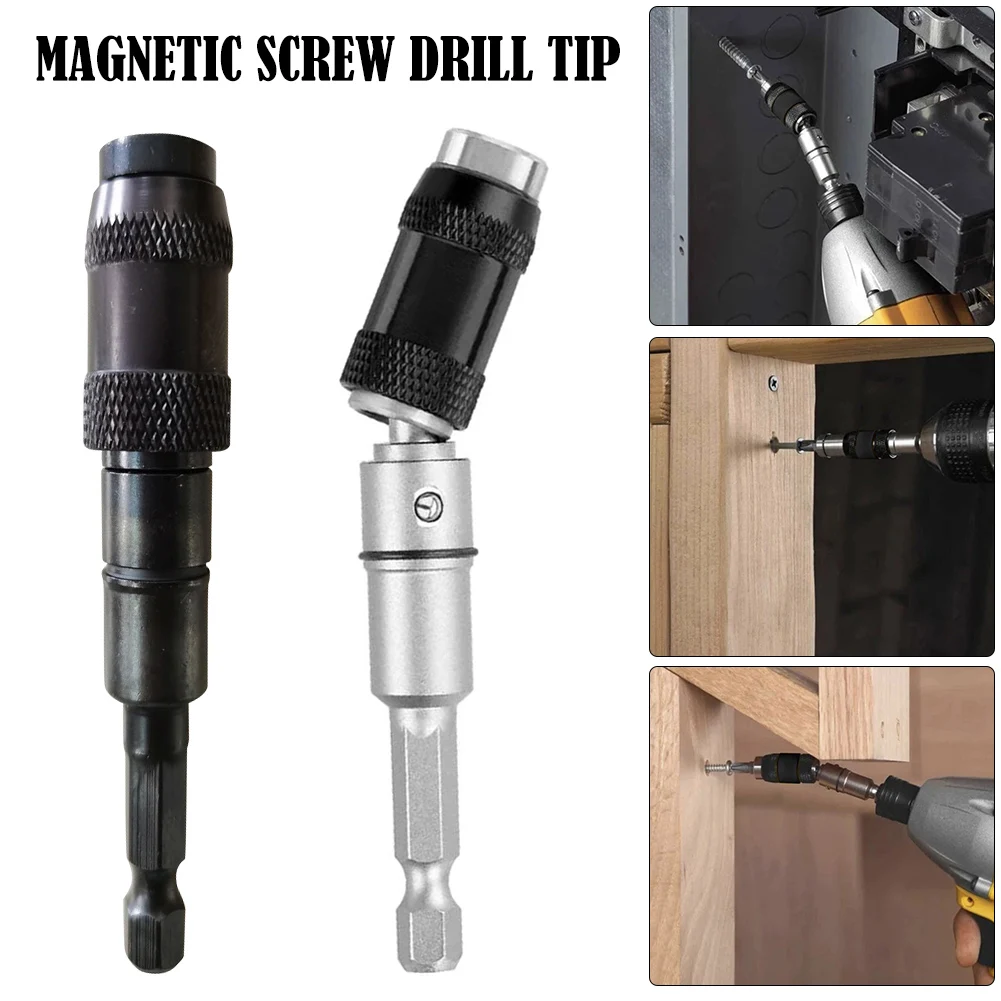 

1/4" Non Magnetic Screw Drill Tip Drill Screw Tool Quick Change Locking Bit Holder Drive Guide Drill Bit Extensions Dropshipping