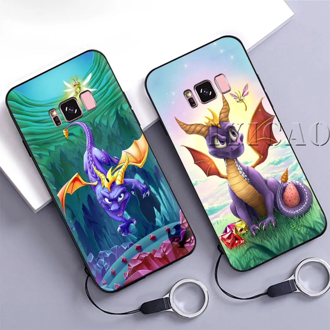 Мягкий силиконовый чехол IYICAO Spyro The Dragon для samsung S6 S7 S8 Edge S9 S10 Plus S10e|Чехлы-накладки| |
