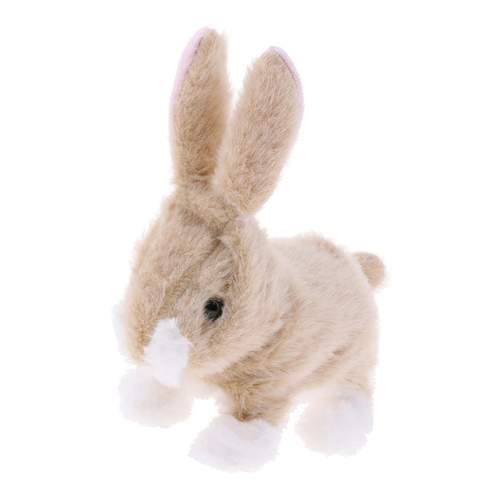 

Smart Electronic Interactive Jumping Rabbit Pet Soft Plush Animal Robot Kids Baby Toys Walk Jump & Waggle Ears Nose