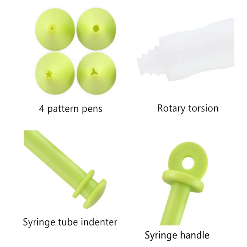 1 шт. шприц для украшения кондитерских изделий шоколада силиконовая пластина