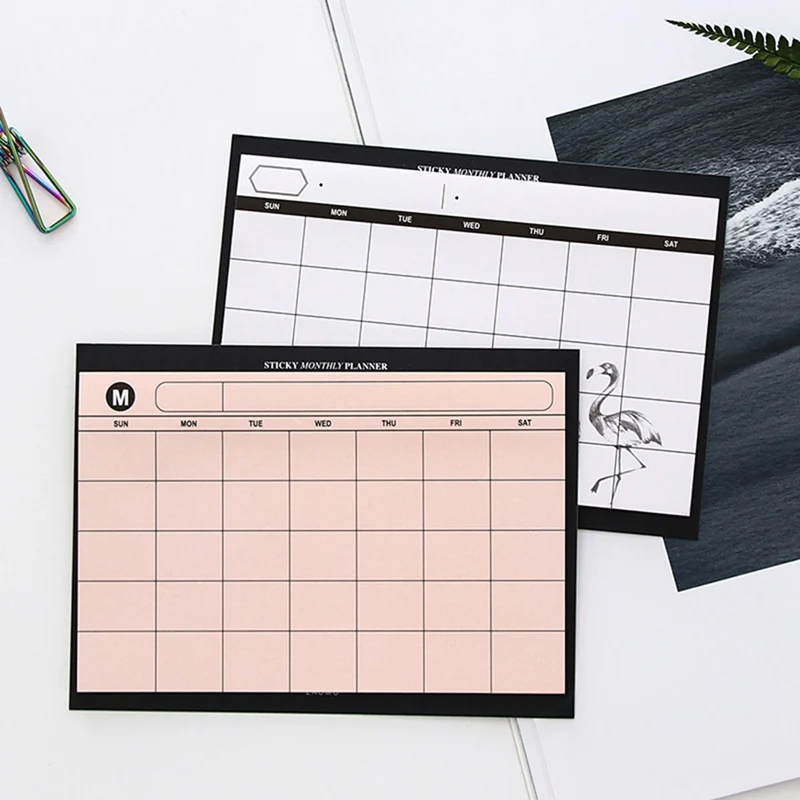 

30 Sheets Weekly Planner Sticky Note Office Paper Planner Memo Pad DIY Scrapbooking Dairy Photo Agenda Sticker Kawaii Stationery