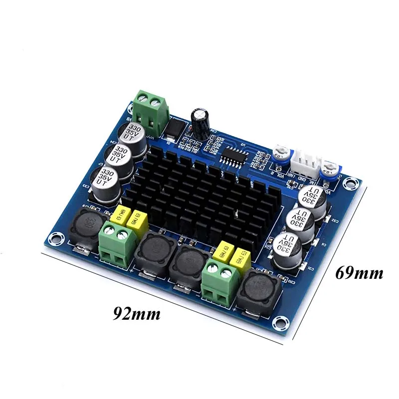 Lusya TPA3116D2 двухканальный стерео цифровым аудио Мощность Плата усилителя Hi Fi 120 Вт * 2