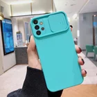 Однотонный защитный чехол для объектива камеры для Samsung Galaxy A52 A72 A32 A12 A21S A10S Противоударная Мягкая силиконовая задняя крышка