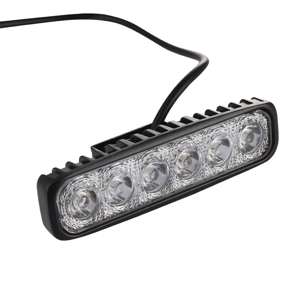 18W Car Light Assembly 10-30V DC IP67 Lights For Cars Led Work Bar Offroad Tractor Truck Thin Type Lamp 3W LED | Лампы и освещение