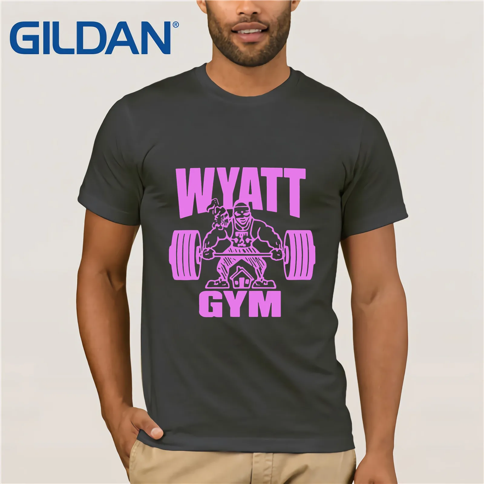Bray Wyatt Gym 2019 Summer Men's Short Sleeve T-Shirt for Men Tops Casual Top Funny Tees Cotton T Shirt | Мужская одежда