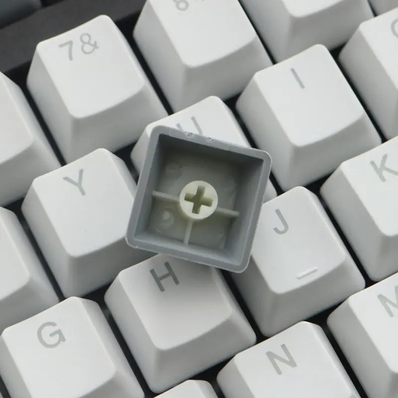 

Vintage Style OEM Profile Thick PBT Shot Backlit RGB Keycaps Gray White Red Mix ANSI 108-Key for Cherry MX Switches Mechanical K
