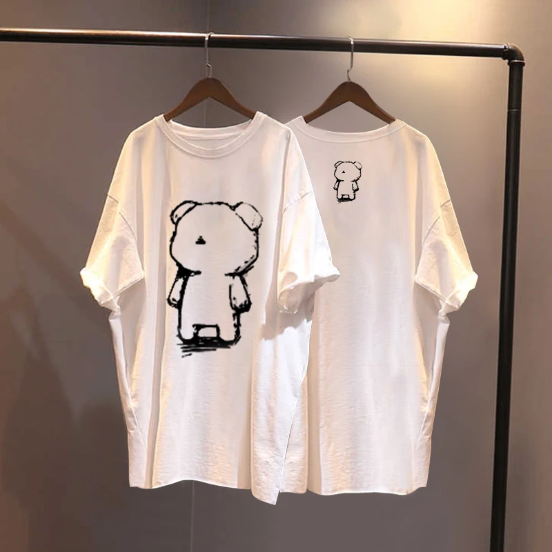 Мужская и парная футболка с коротким рукавом женская летняя одежда 2021 свободный