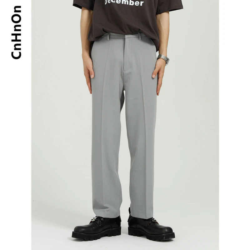 

New spring style Korean style loose straight men's trend solid color trousers M8-BG-A025