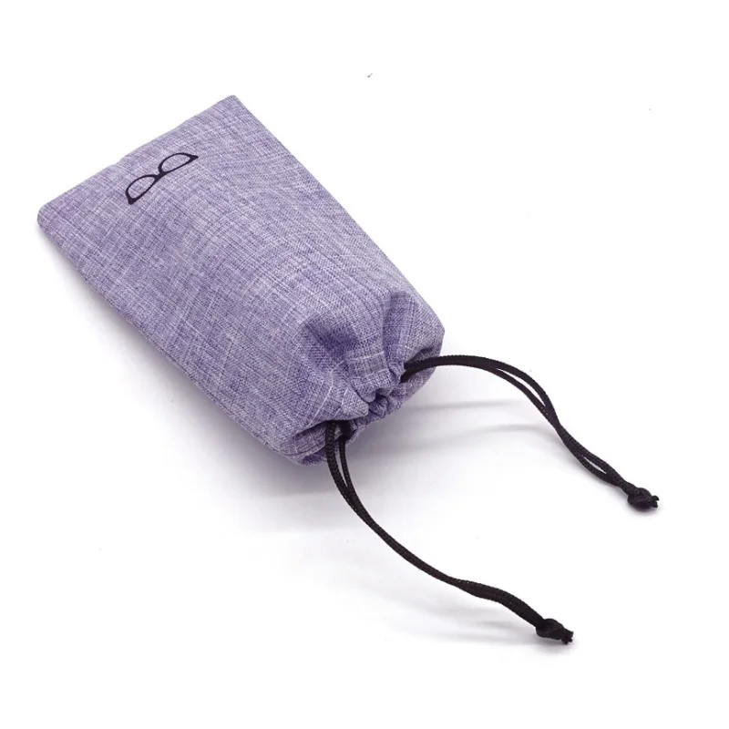 Goede 100 Stks/partij Draagbare Zonnebril Doos Zonnebril Organizer Lenzenvloeistof Case Bril Accessoires Eyewear Protector Bag