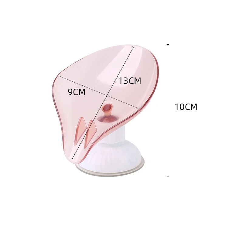 

Creative Leaf Shape Soap Box Bathroom Sucker Soap Holder Dish Storage Plate Tray Bathroom Soap Holder Case Bathroom Supplies
