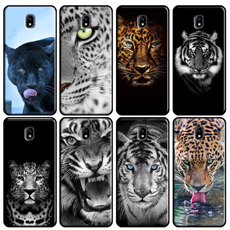 Чехол с гепардой пантерой тигром львом для Samsung Galaxy J1 J3 J4 J5 J6 J7 2016 2017 A3 A5 A6 A8 A9 J2 Core J8