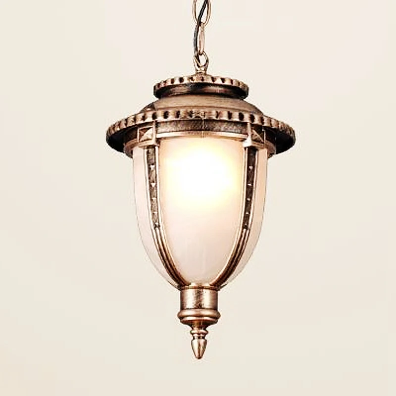 Европа Творческий открытый подвесные светильники бронза покрасила suspendu жилой