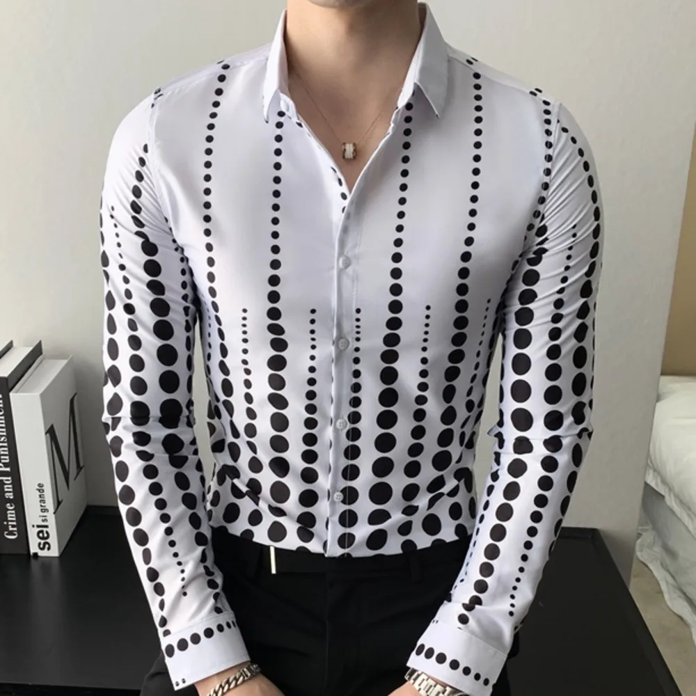 

Мужская приталенная рубашка с коротким рукавом, в британском стиле