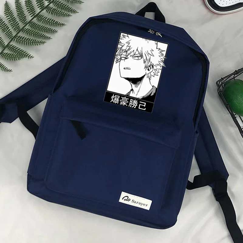 boku no hero academia bakugo funny cartoon schoolbag backpack teenagers computer outdoor laptop travel boys girls bags sac a dos free global shipping