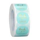 1 дюйм Спасибо наклейки подарок посылка этикетки для печати в переменного тока, 50-500 шт. ручной работы наклейки Скрапбукинг Материал для свадьбы покупок Декор