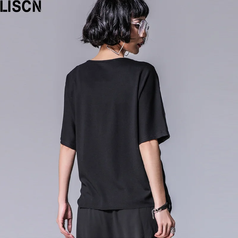 2020 Весна Лето Европа размера плюс футболки женские Асимметричные Женская