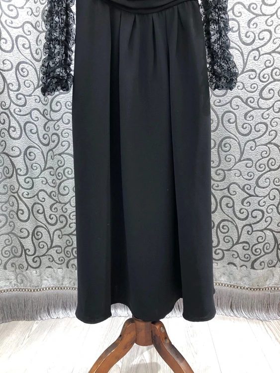 

Black Long Dress 2021 Spring Summer Party Evening Women Sexy Square Collar Sexy Tulle Mesh Lace Patchwork Long Sleeve Dress Maxi