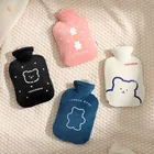 Зимние бутылки для горячей воды для инъекций горячей воды для рук, ног, живота, женская сумка для горячей воды, съемный обогреватель для рук