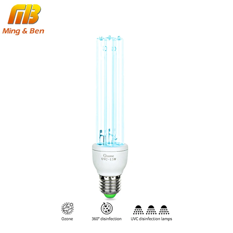 УФ бактерицидная лампа E27 110 В 220 UVC озоновый кварцевый светильник для удаления