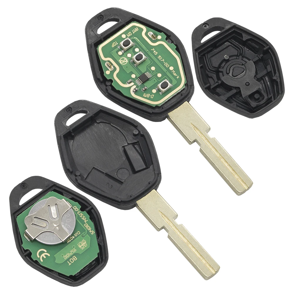 WhatsKey 2 шт. автомобиль дистанционного ключа подходит для BMW EWS Системы X3 X5 Z3 Z4 E38 E39