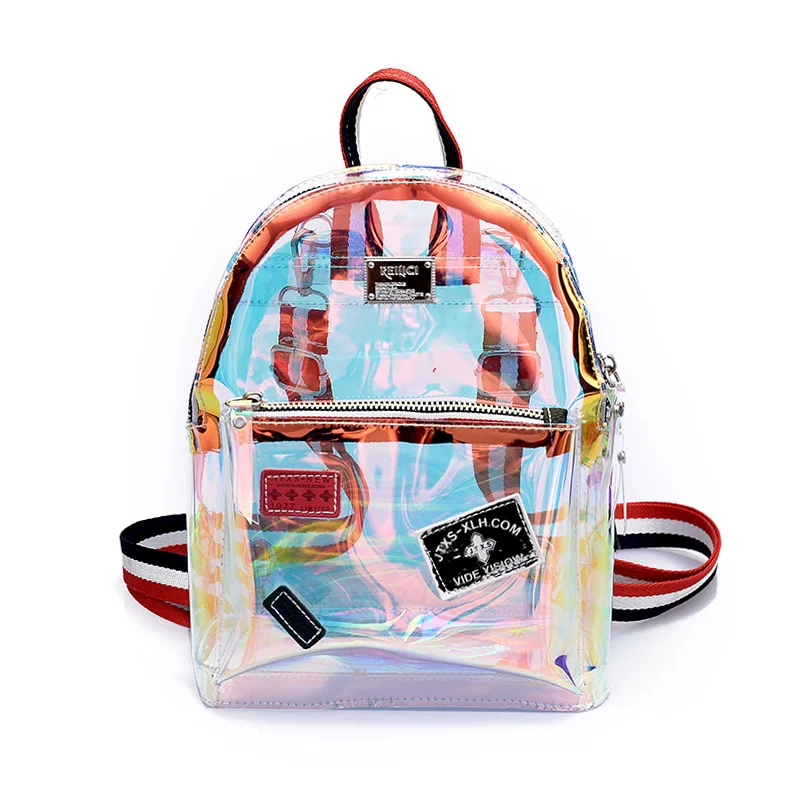 Laser women's bag 2019 new Korean fashion jelly transparent shoulder slung girls multi-purpose tide bags | Багаж и сумки
