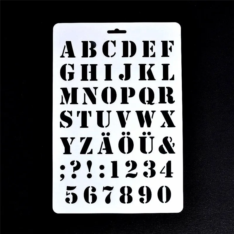 Креативная бумажная карта форма буква алфавит цифры слойные трафареты картина