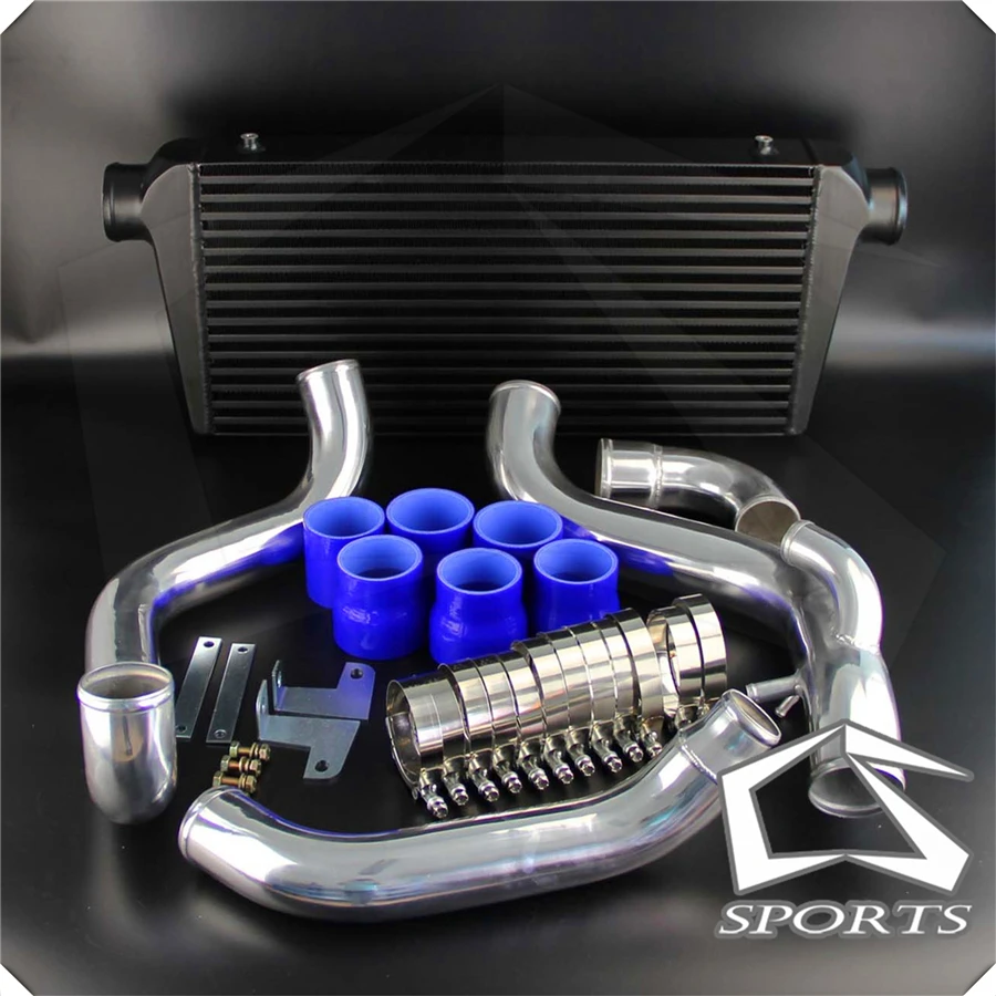 Черный FMIC турбо интеркулер и трубопровод комплект подходит для N * issan 200SX 240SX S14 S15