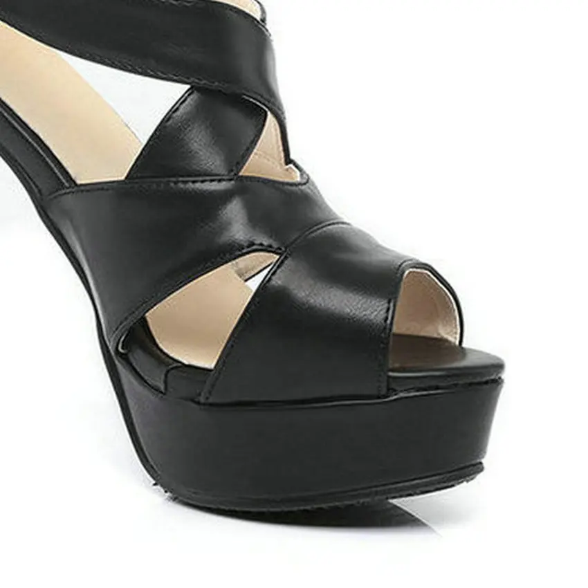 Женские туфли с открытым носком ESVEVA белые летние гладиаторы на высоком