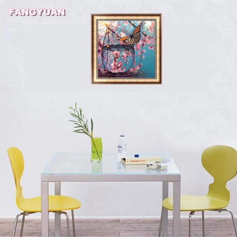 

Diy 5D Diamond Art Painting Accessories Floral Butterfly Full Drill Embroidery Mosaic Cross Stitch Kit Wall Painting Home Decor
