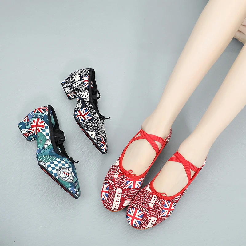 Бегемотические туфли для латинских танцев женщины девушки дамы практики учителя