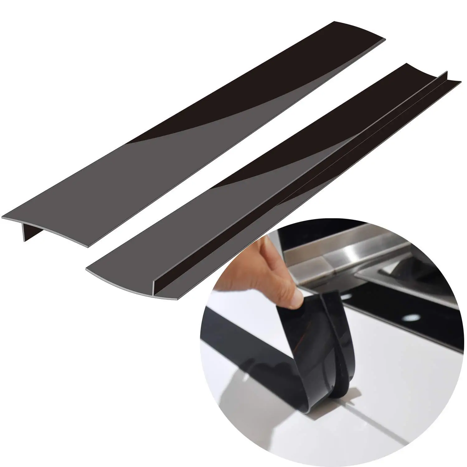 2 шт. Кухня силиконовые плита счетчик крышка зазора термостойкий Коврик масло