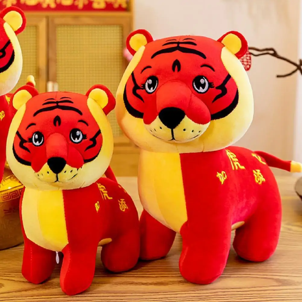 

Коллекция 2022, Китайский Зодиак, тигр, плюшевая игрушка для детей, китайский новый год, тигр, праздничный коллекционный Новогодний подарок