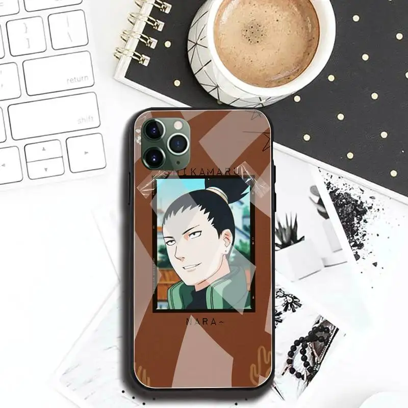 

Naruto shippuden shikamaru Phone Case Tempered Glass For iPhone 11 Pro XR XS MAX 8 X 7 6S 6 Plus SE 2020 case