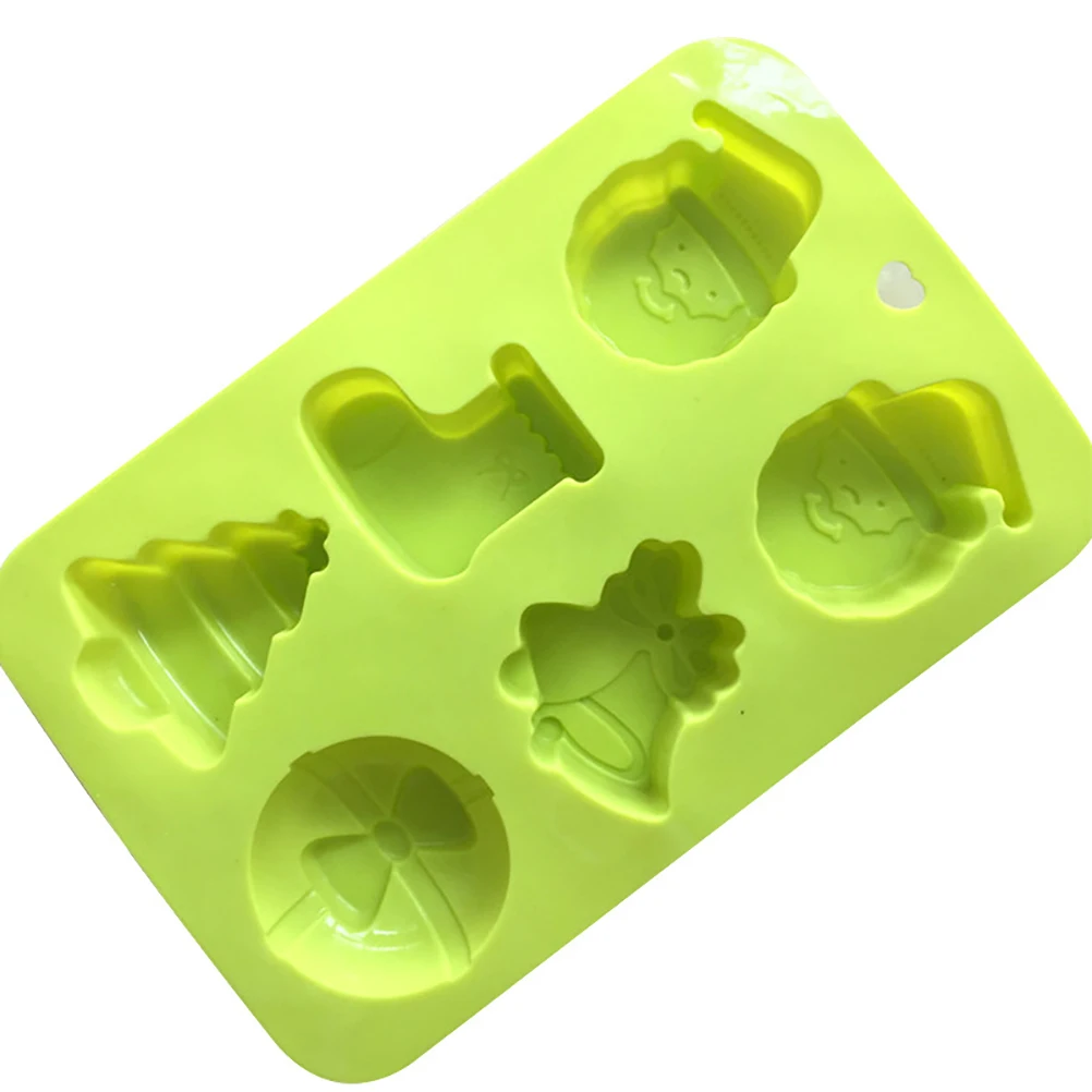 Рождественская силиконовая форма в форме Санта Клауса для помадки украшение