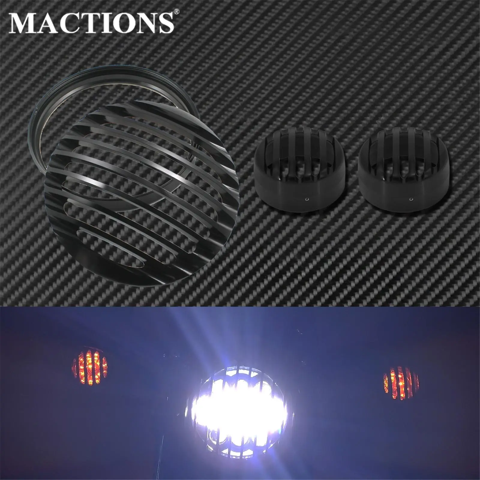 Мотоциклетный 5 75 ''светодиодный светильник с передней головкой Крышка для