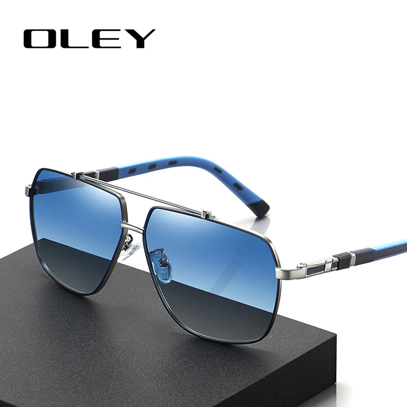

OLEY Classic Aluminum Magnesium Pilot Sunglasses Fashion Polarized Men Sun glasses Women retro decorative Anti-glare goggles