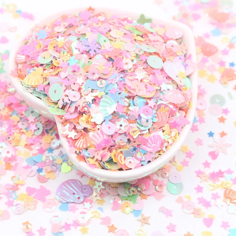 3D искусственный цветок ракушка снежинка Плоская Круглая звезда блестящая