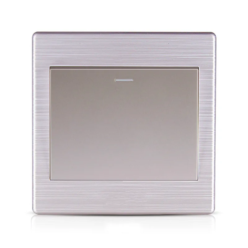 Панель переключателя простой модной текстуры с алюминиевой проволокой