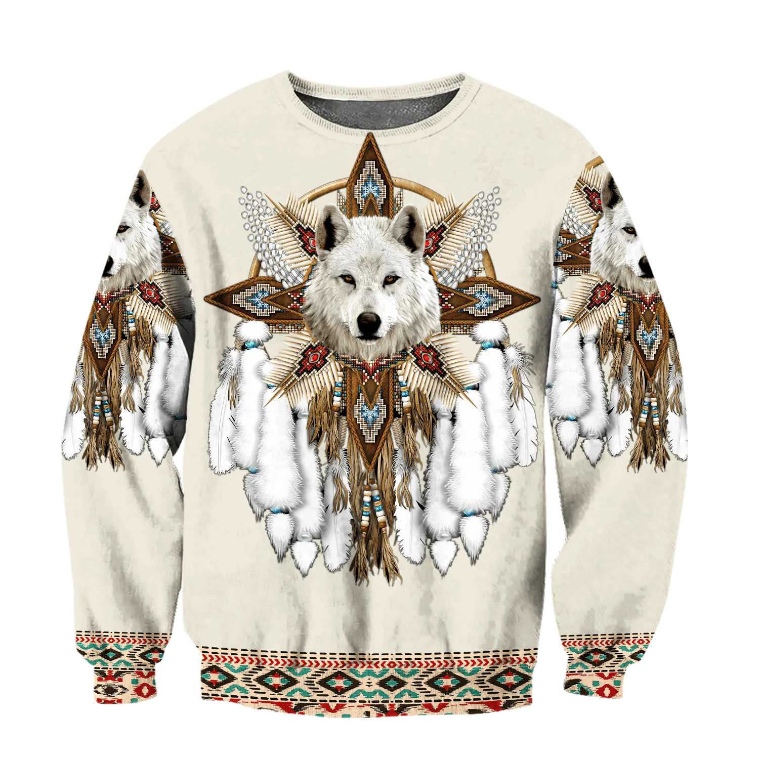 Мужские и женские толстовки с объемным рисунком родного индийского волка
