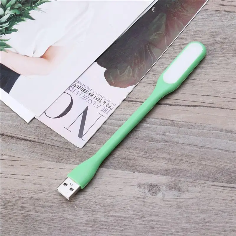 Мини-регулируемый гибкий USB светодиодный светильник-Книга Powerbank PC notebook идеально подходит для чтения книг в ночное время разных цветов