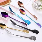 1 шт. креативная кофейная ложка со слоном для чая, ложка для перемешивания из нержавеющей стали, десертная вилка, набор столовых приборов, ложка для столовых приборов