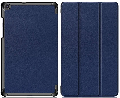 PC-DarkBlue Ультратонкий чехол для Samsung Galaxy Tab A 8,0 SM-T290 SM-T295 SM-T297 8 дюймов cмарт-чехол для планшета PU кожаный чехол+ пленка+ ручка - Цвет: PC-DarkBlue