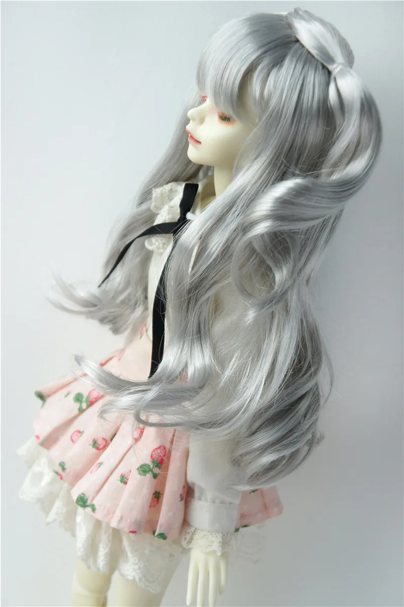 JD506 1/4 красивый курчавый BJD стандартный размер 7-8 дюймов MSD серый кукольный волос