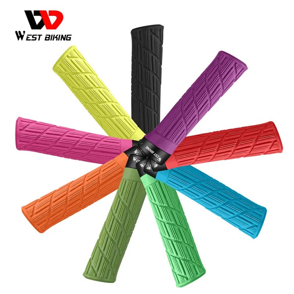 

Bicycle Handlebar Grips MTB Road Bike Soft Rubber Handlebar Cover Shockproof Anti-Slip TPE+TPU+10% Silicone Material Cycling Acc