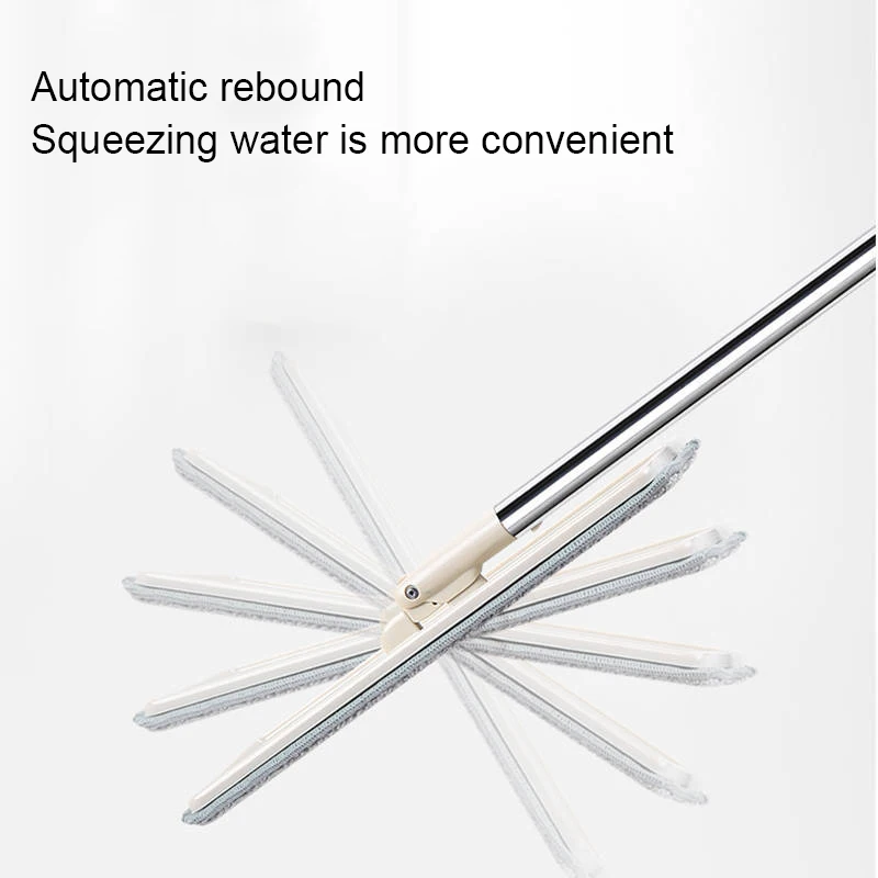 Плоская швабра с отжимом без рук тряпка из микрофибры для сухой и влажной уборки