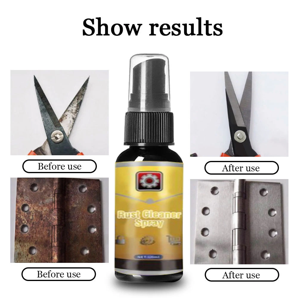 

Rust Stain Remover Spray Metal Polish for Car Home Use 1/1.7/3.4/4 Fl Oz C44
