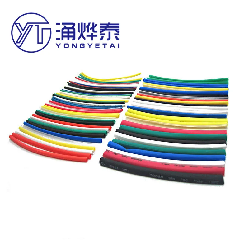 Комплект полиолефиновых термоусадочных трубок в ассортименте YYT 140 шт./328 шт./127 шт.