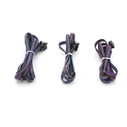 DC 5  24V 4-контактный Удлинительный кабель светодиодные ленты разъемы Мужской Женский штекер для светодиодной ленсветильник RGB 3528 5050 без пайки без сварки